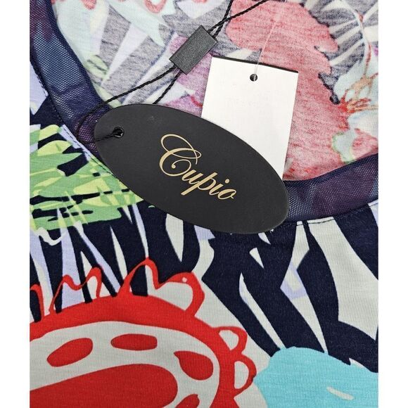 Cupio Paisley Abstract Design Tunic Dress Multicolored Size X-Large - Picture 3 of 4